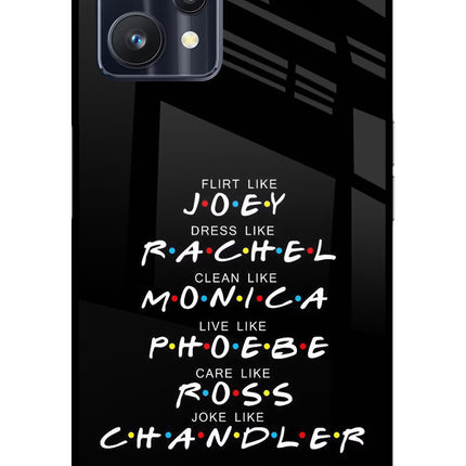 FRIENDS Character Realme 9 Pro 5G Glass Case