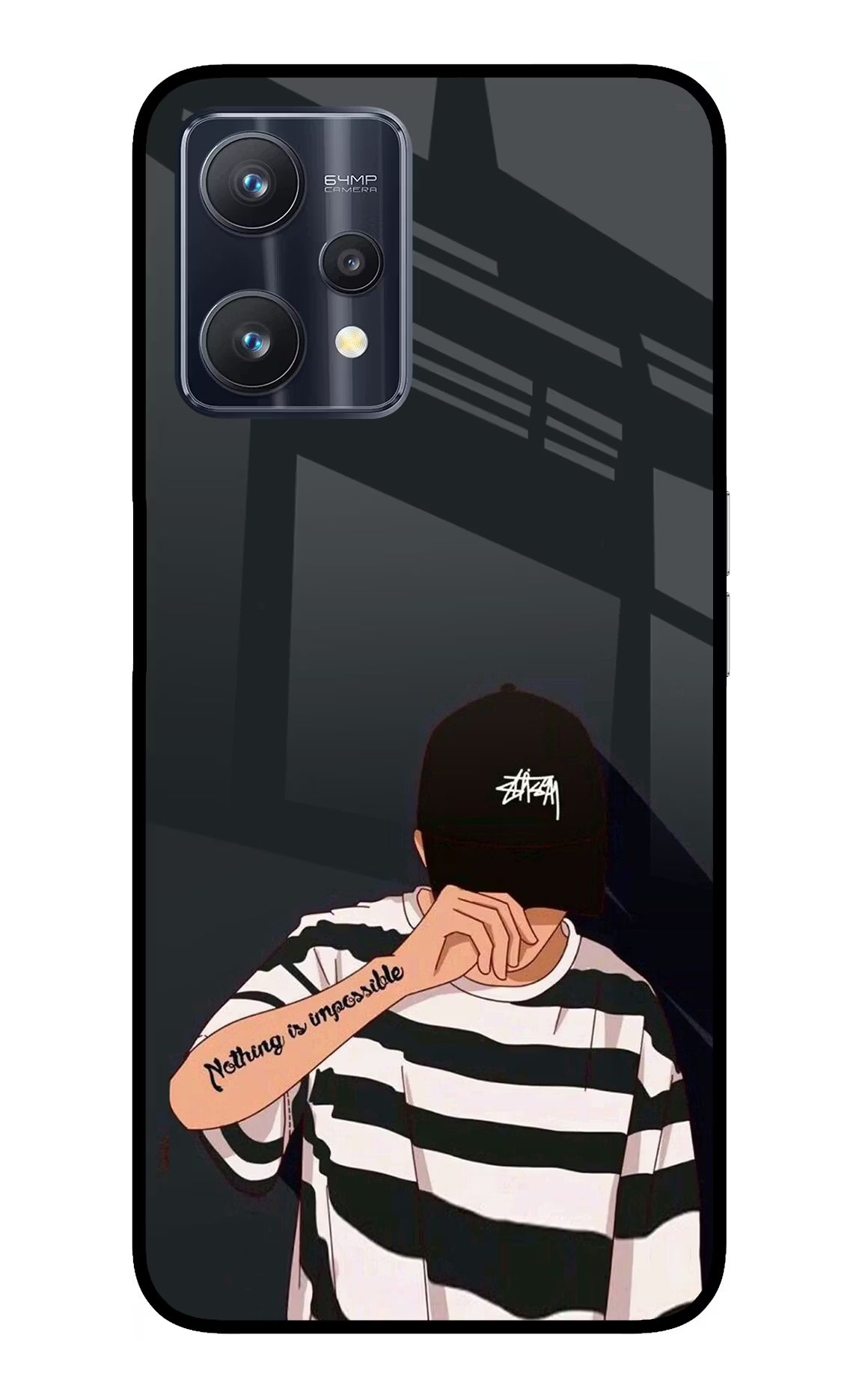 Aesthetic Boy Realme 9 Pro 5G Glass Case Back Cover by Casekaro