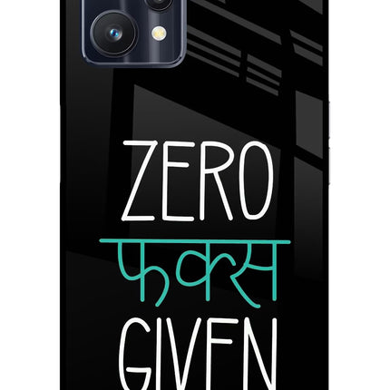 Zero Fucks Given Realme 9 Pro 5G Glass Case