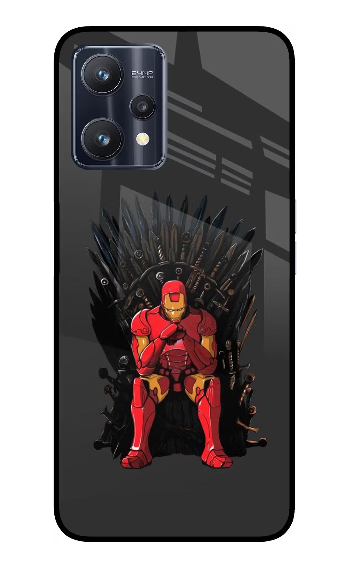 Ironman Throne Realme 9 Pro 5G Glass Case Back Cover by Casekaro
