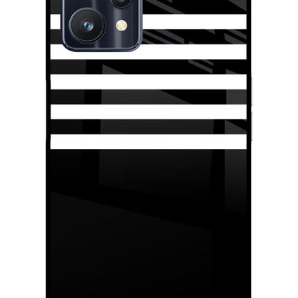 Black and White Print Realme 9 Pro 5G Glass Case