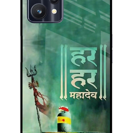 Har Har Mahadev Shivling Realme 9 Pro 5G Glass Case