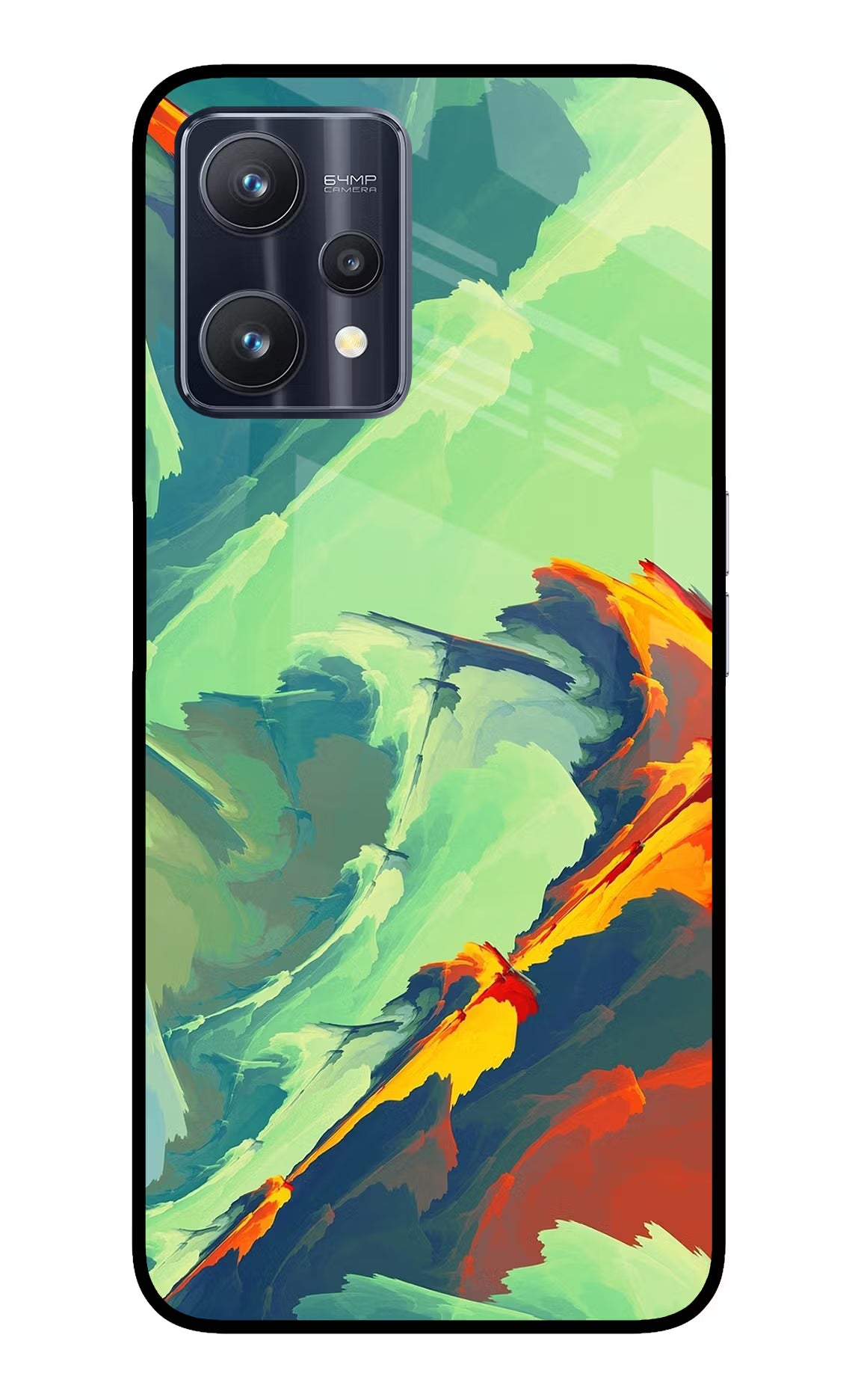 Paint Art Realme 9 Pro 5G Glass Case Back Cover by Casekaro