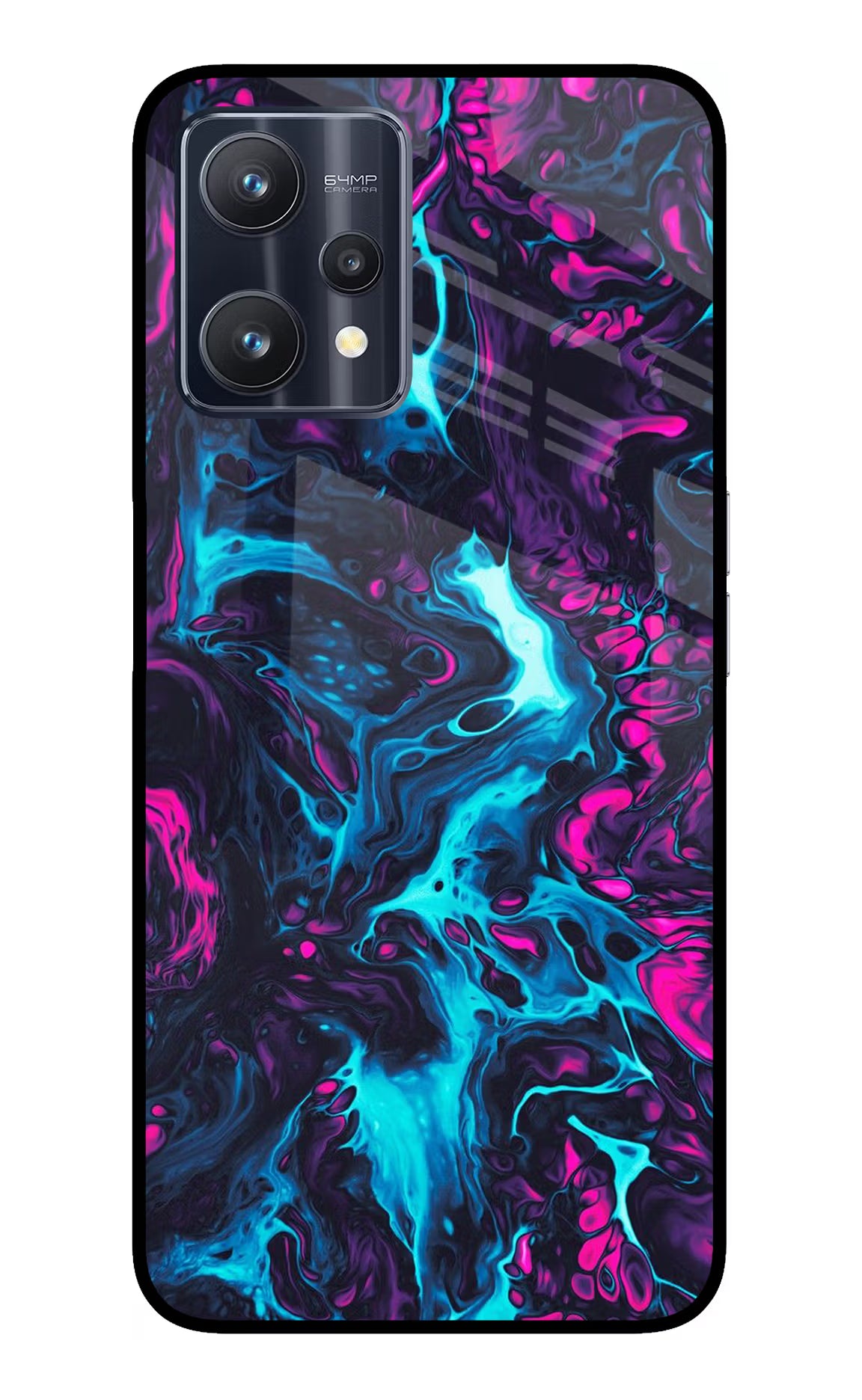 Abstract Realme 9 Pro 5G Glass Case Back Cover by Casekaro