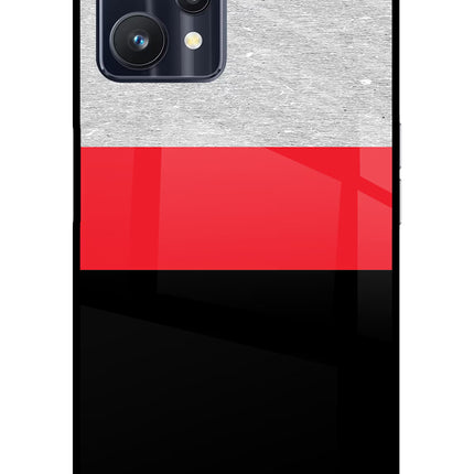 Tri Color Pattern Realme 9 Pro 5G Glass Case