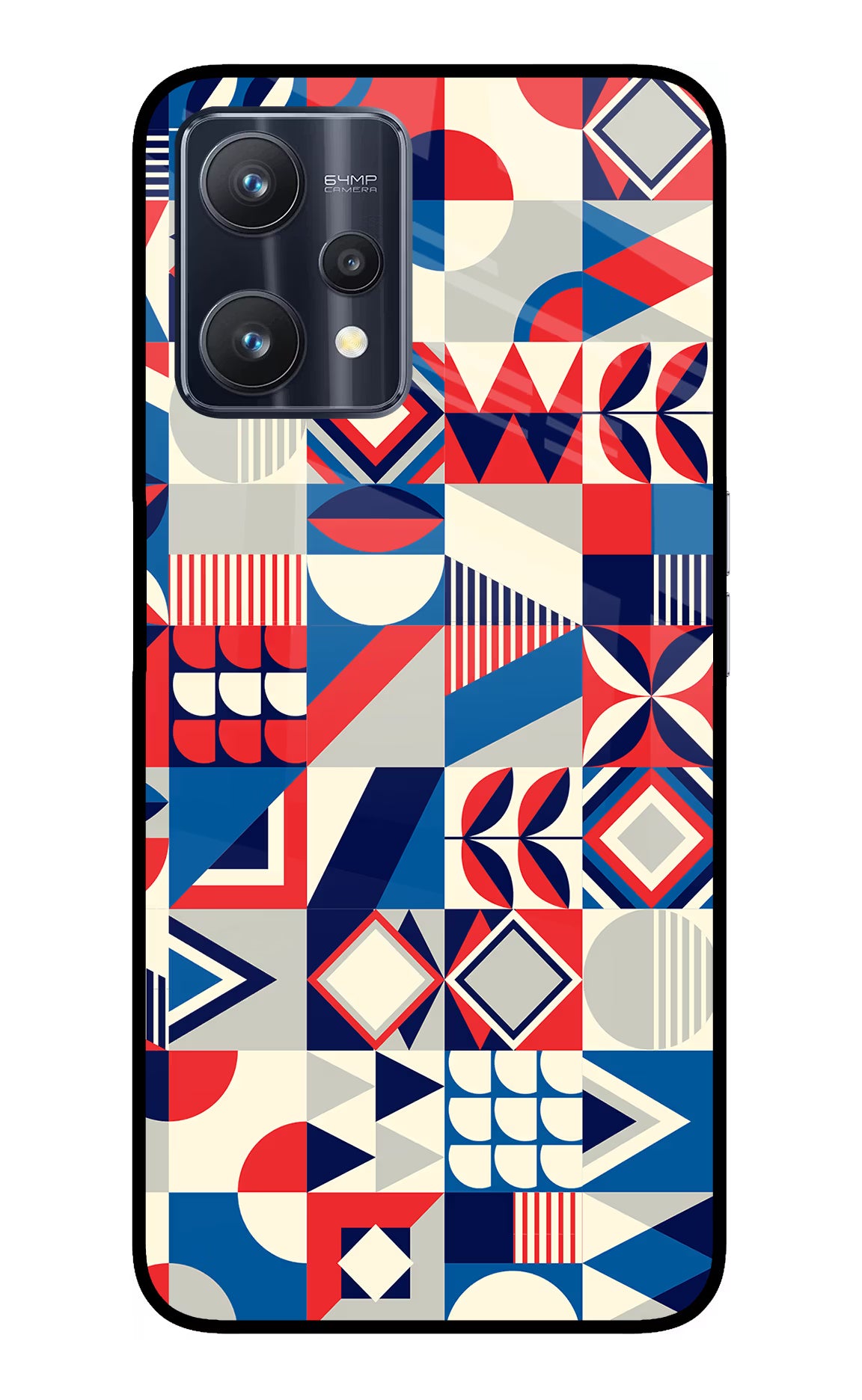 Colorful Pattern Realme 9 Pro 5G Glass Case Back Cover by Casekaro