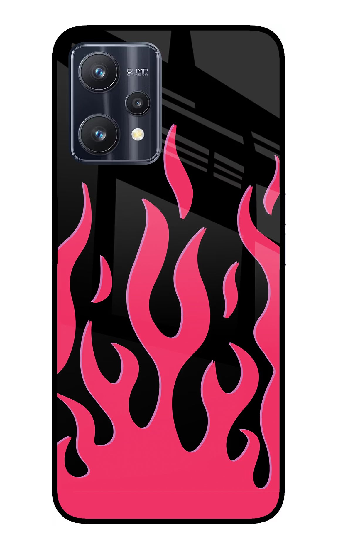 Fire Flames Realme 9 Pro 5G Glass Case Back Cover by Casekaro