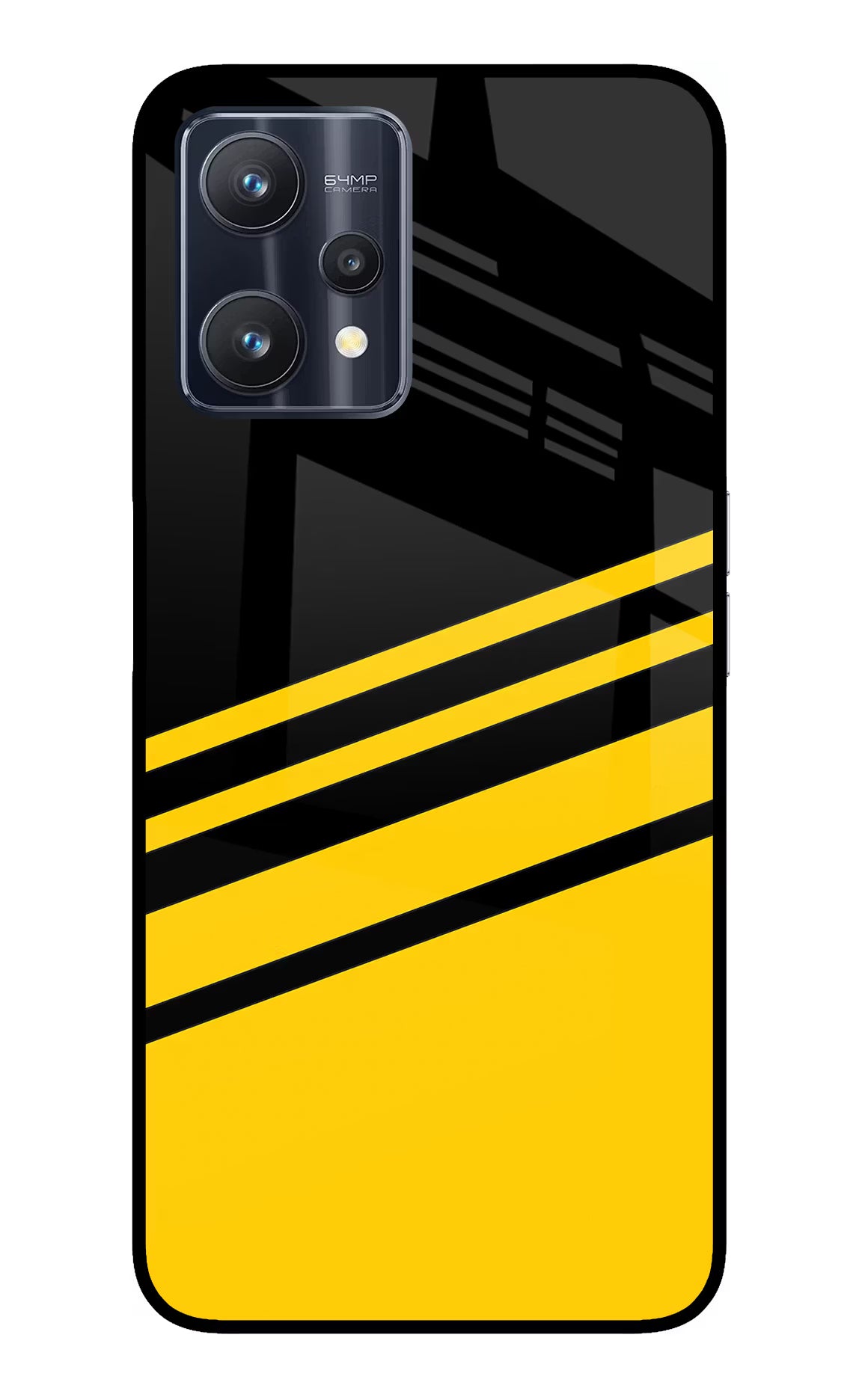 Yellow Shades Realme 9 Pro 5G Glass Case Back Cover by Casekaro