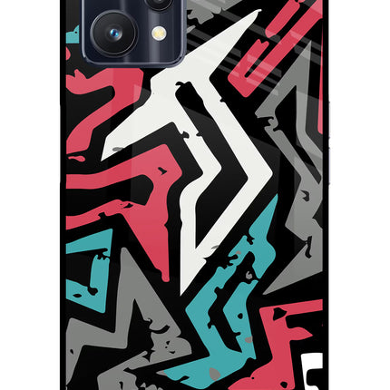 Geometric Graffiti Realme 9 Pro 5G Glass Case
