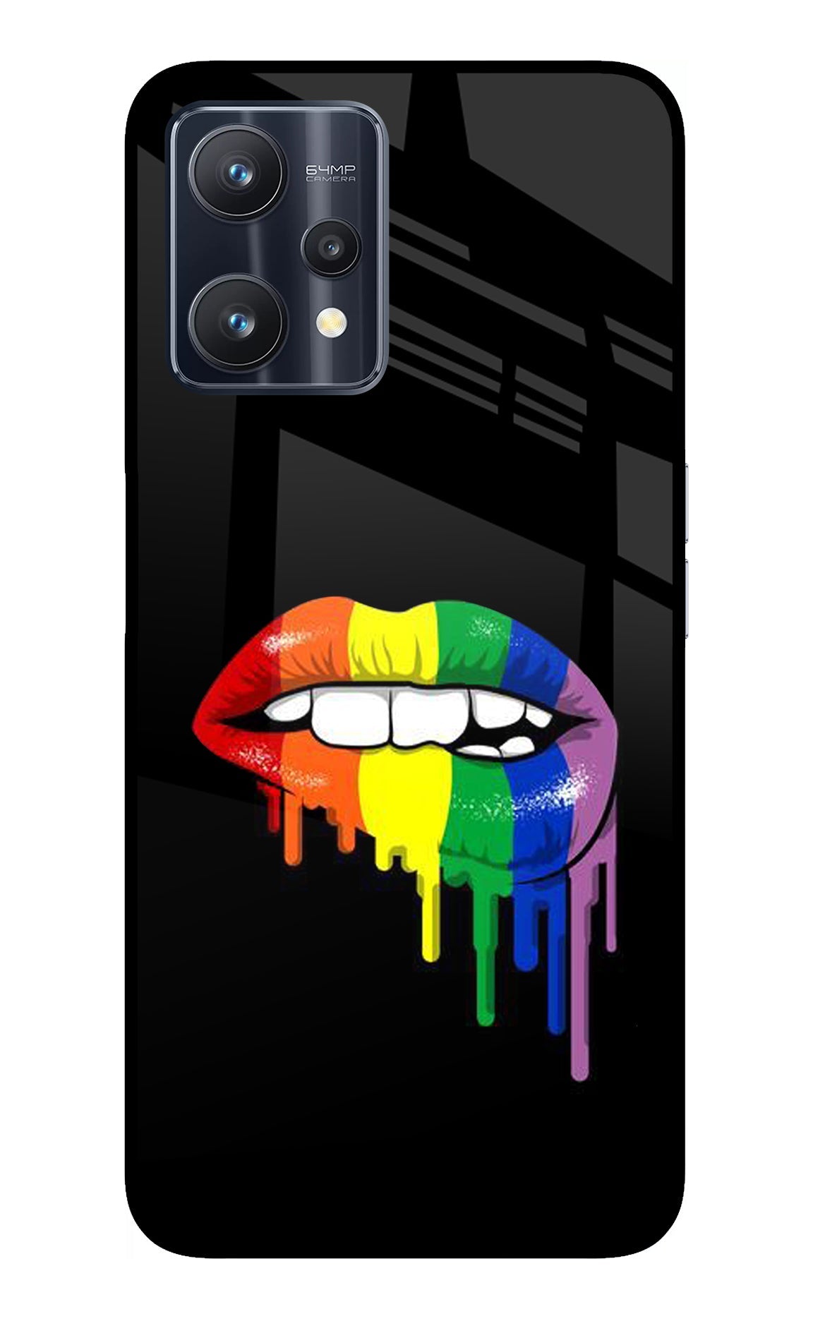 Lips Biting Realme 9 Pro 5G Glass Case