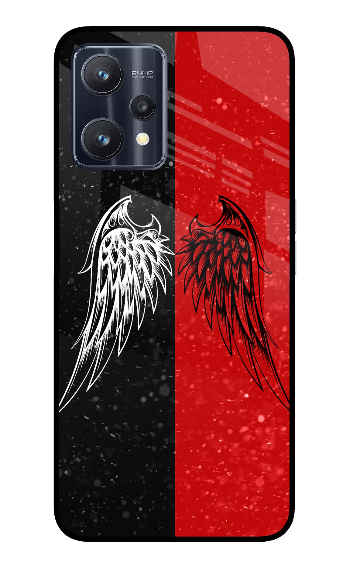 Wings Realme 9 Pro 5G Glass Case Back Cover by Casekaro