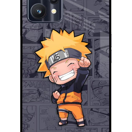 Chota Naruto Realme 9 Pro 5G Glass Case Back Cover by Casekaro
