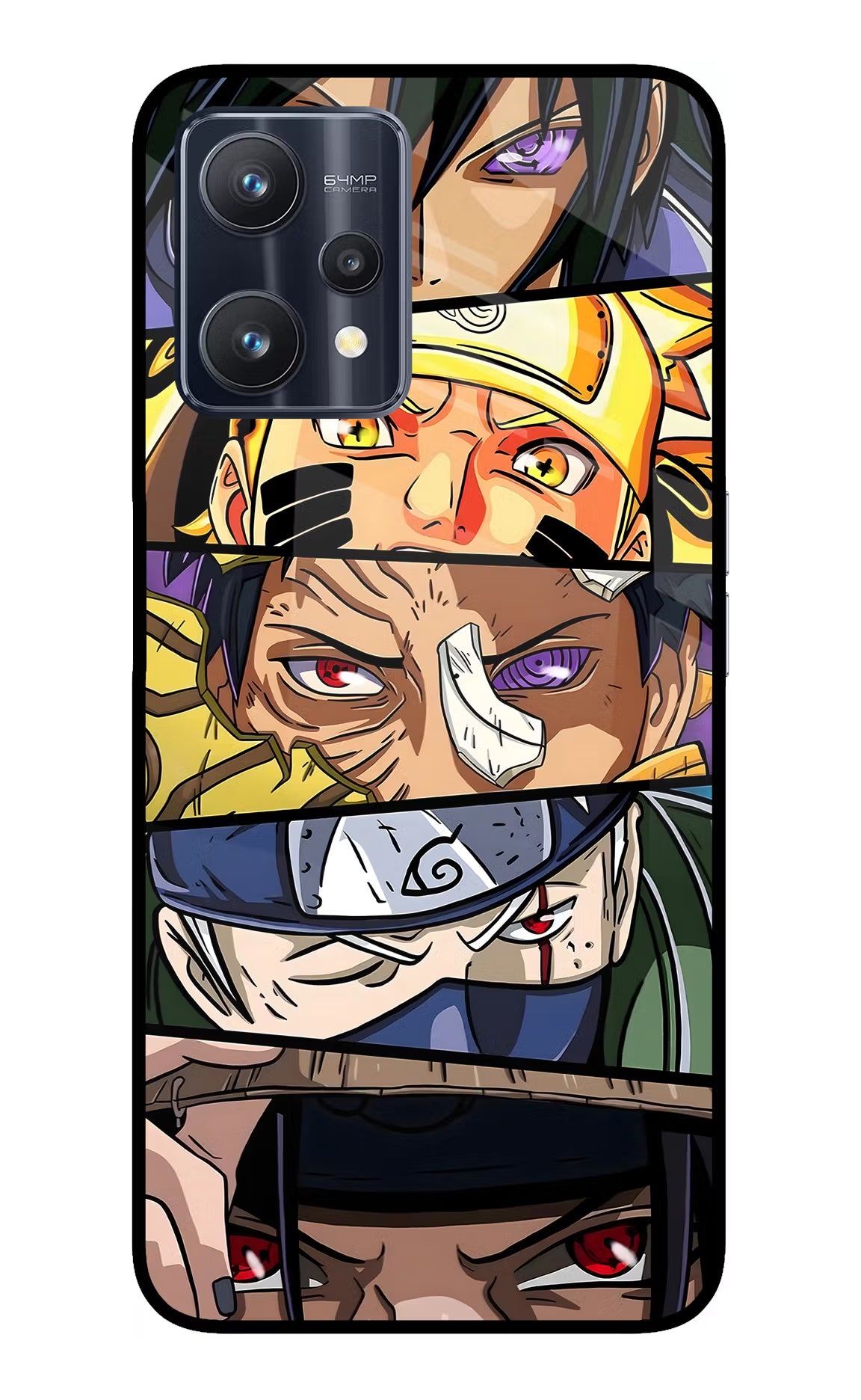 Naruto Character Realme 9 Pro 5G Glass Case Back Cover by Casekaro