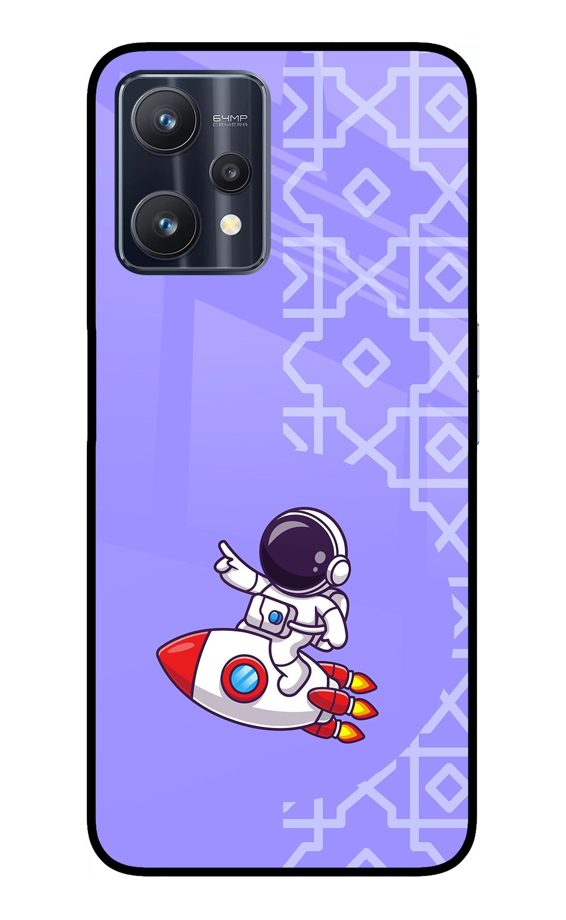 Cute Astronaut Realme 9 Pro 5G Glass Case