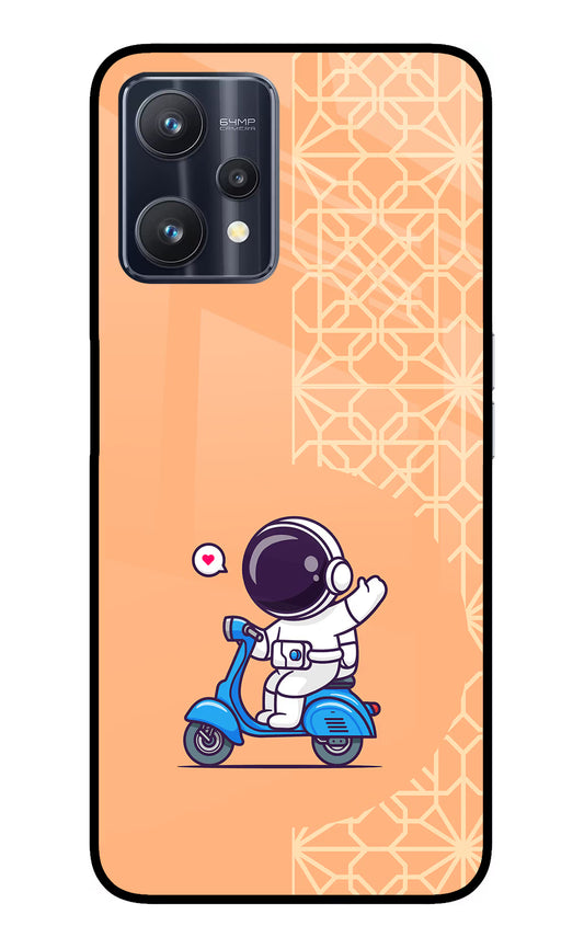 Cute Astronaut Riding Realme 9 Pro 5G Glass Case