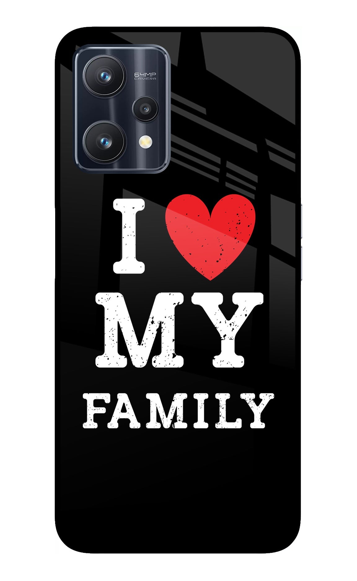 I Love My Family Realme 9 Pro 5G Glass Case