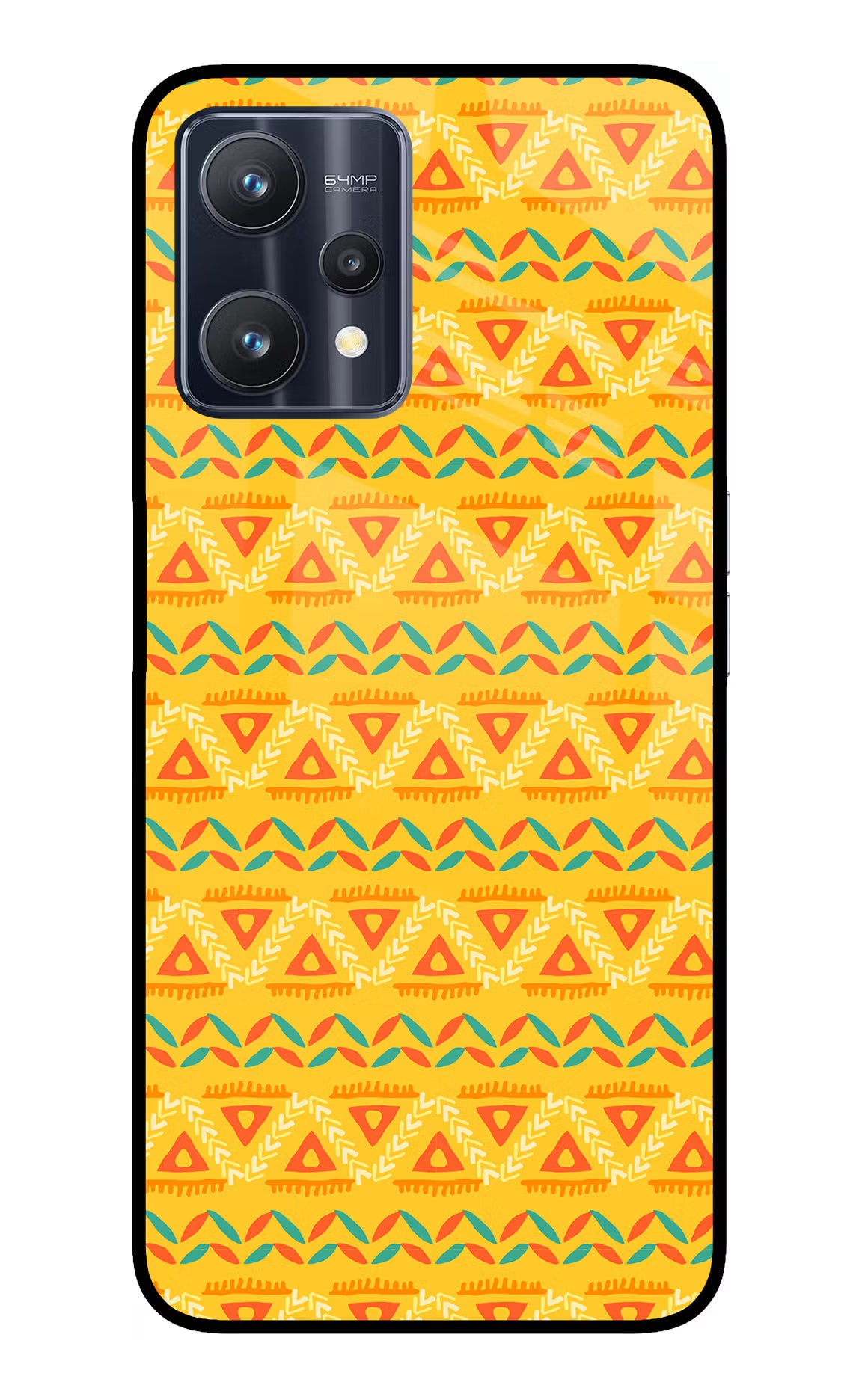 Tribal Pattern Realme 9 Pro 5G Glass Case Back Cover by Casekaro