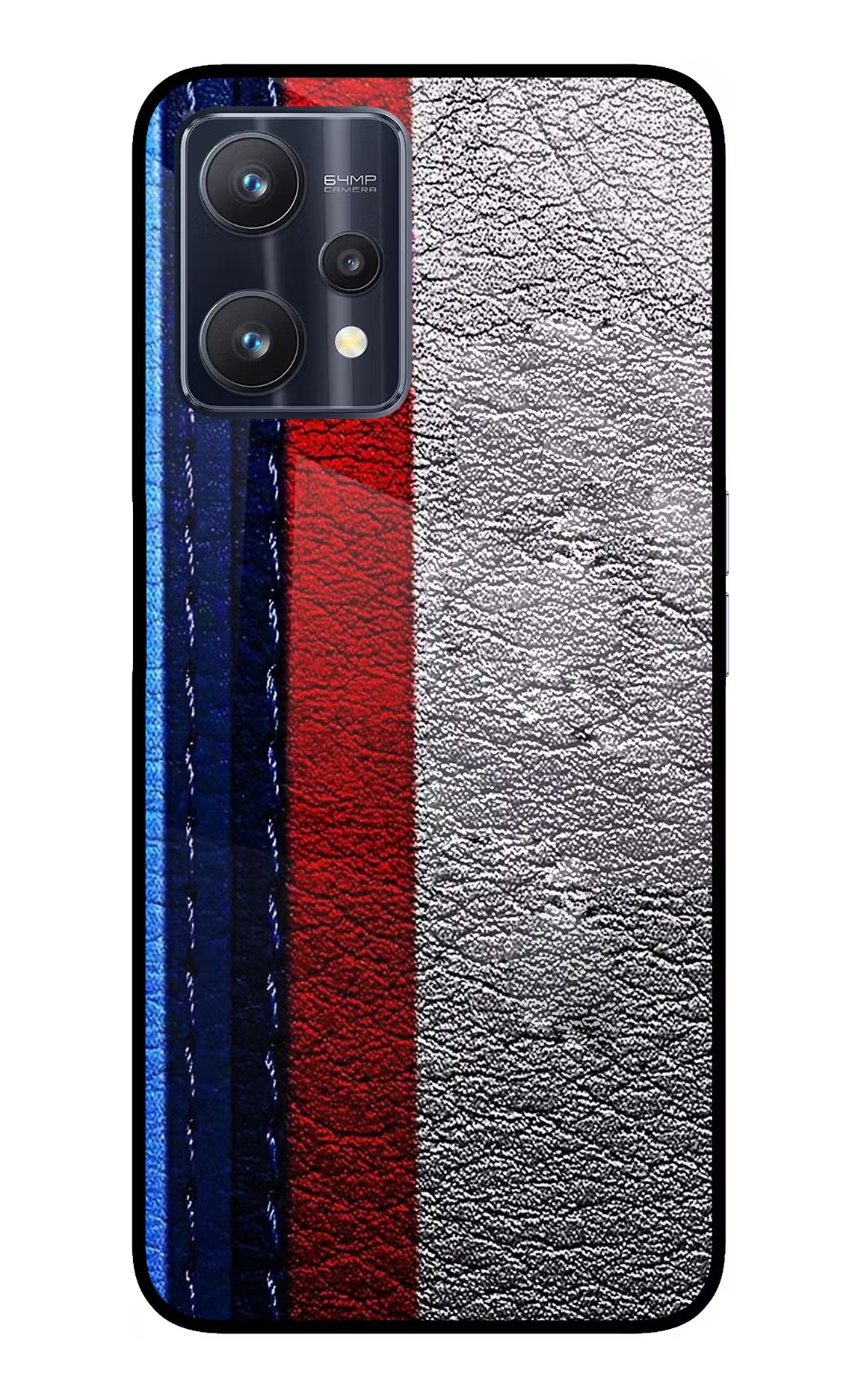 BMW Stripes Realme 9 Pro 5G Glass Case Back Cover by Casekaro