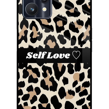 Leopard Print Self Love Realme 9 Pro 5G Glass Case