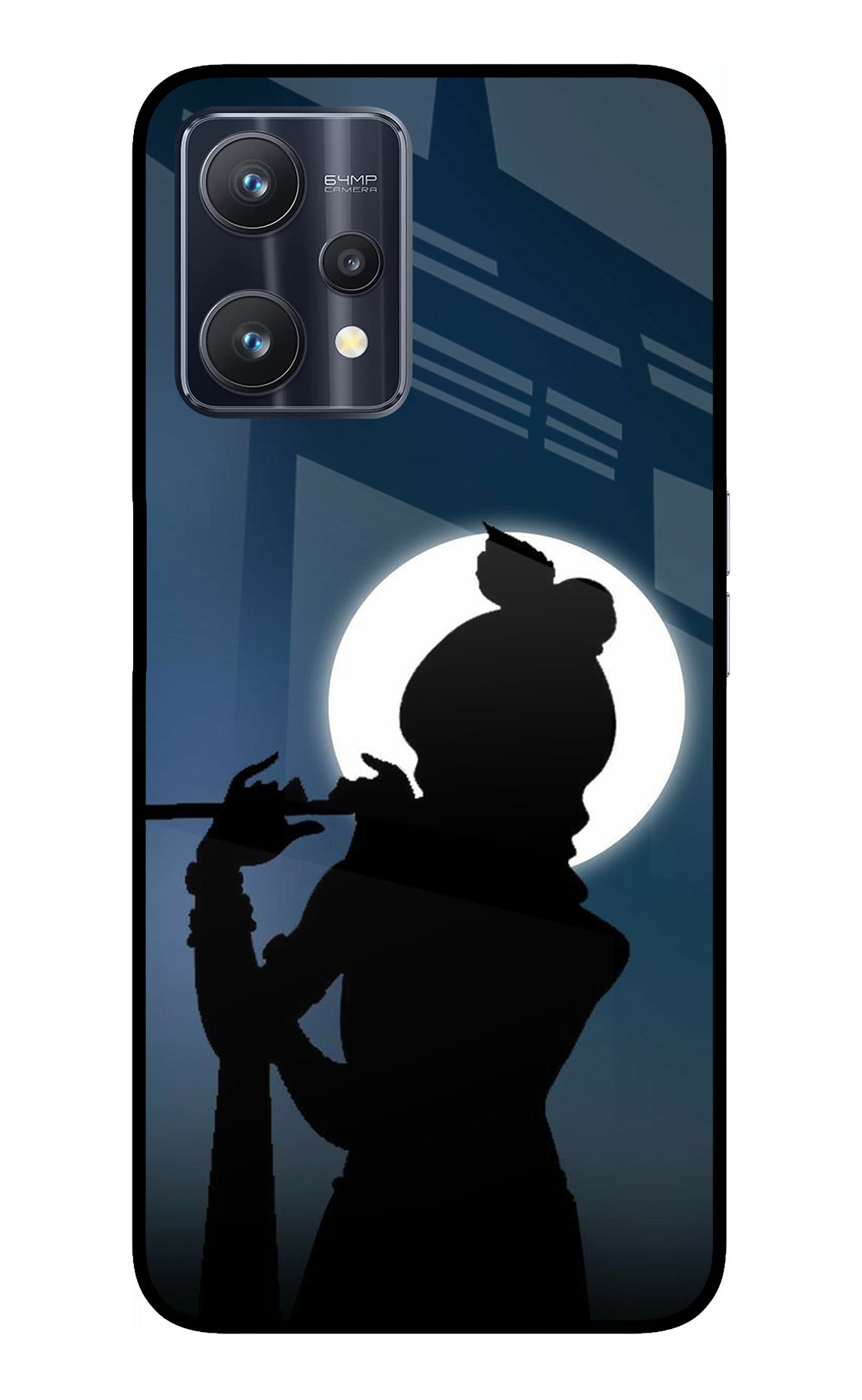 Shri Krishna Silhouette Realme 9 Pro 5G Glass Case