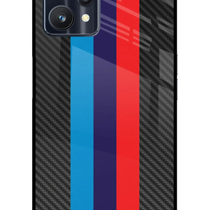 BMW Stripes Pattern Realme 9 Pro 5G Glass Case