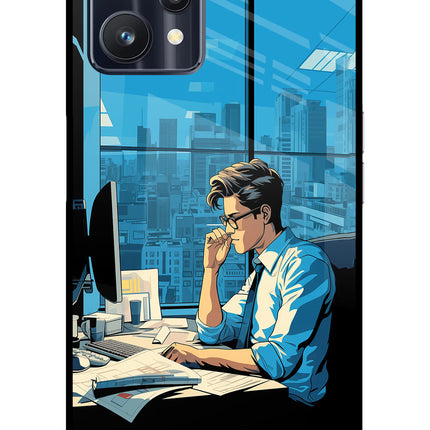 Focused Hustler (AI Generated) Realme 9 Pro 5G Glass Case