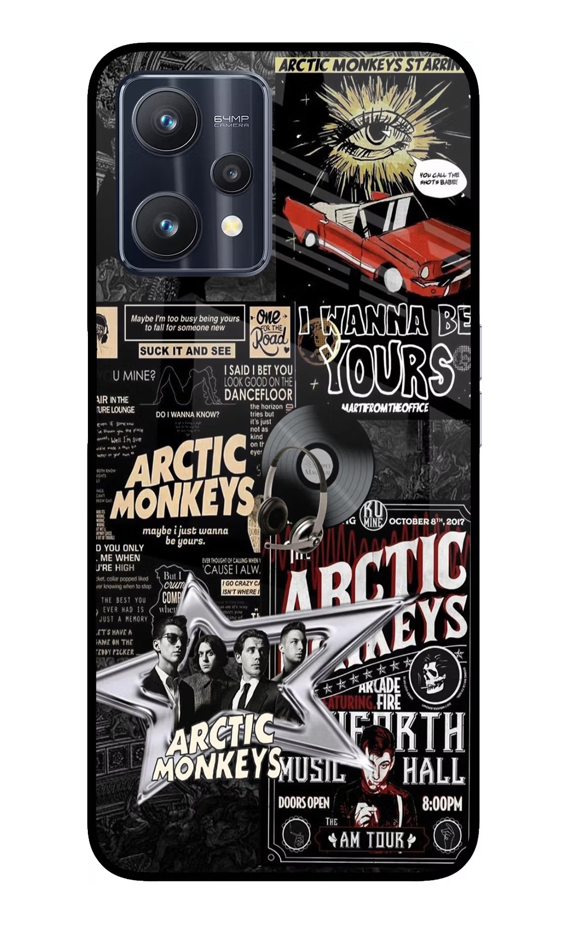 Arctic Monkeys Realme 9 Pro 5G Glass Case Back Cover by Casekaro
