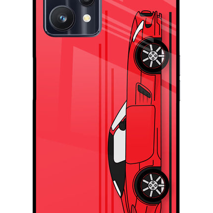 Red Velocity Realme 9 Pro 5G Glass Case
