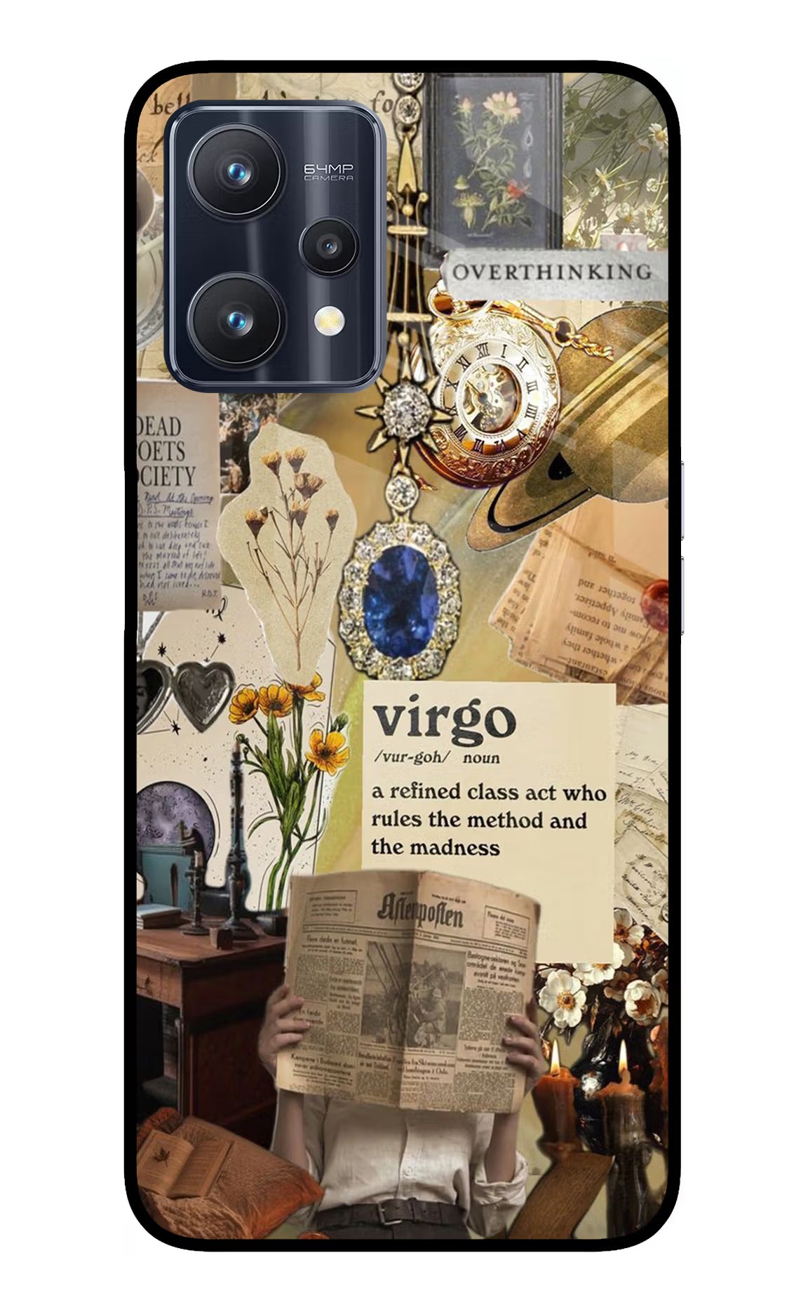 Virgo Zodiac Realme 9 Pro 5G Glass Case Back Cover by Casekaro