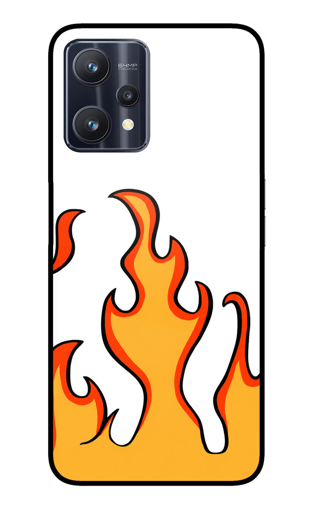 Fired Up – White Realme 9 Pro 5G Glass Case