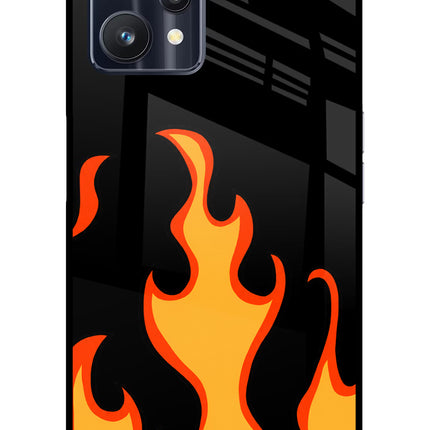 Fired Up – Black Realme 9 Pro 5G Glass Case