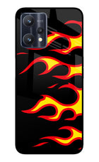 Side Sweep Flames Realme 9 Pro 5G Glass Case