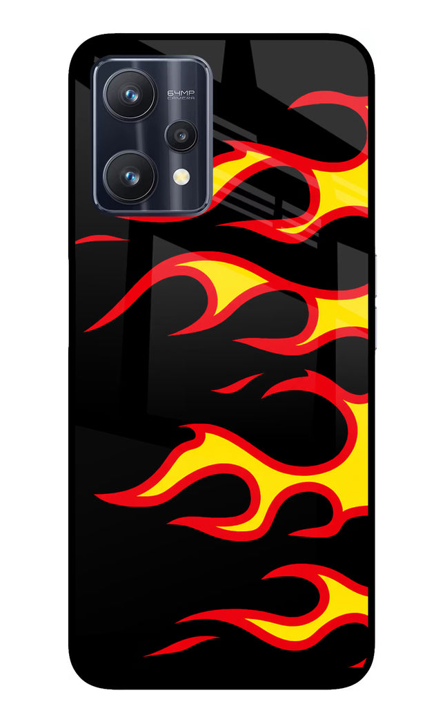 Side Sweep Flames Realme 9 Pro 5G Glass Case