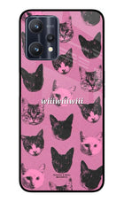 Pink Cats Realme 9 Pro 5G Glass Case