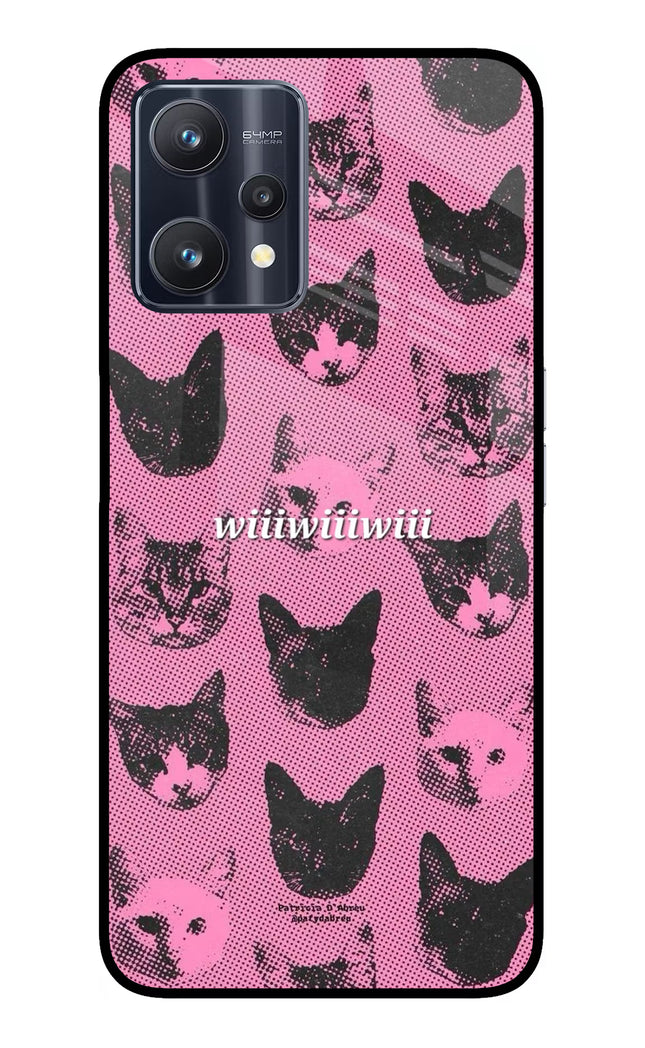 Pink Cats Realme 9 Pro 5G Glass Case