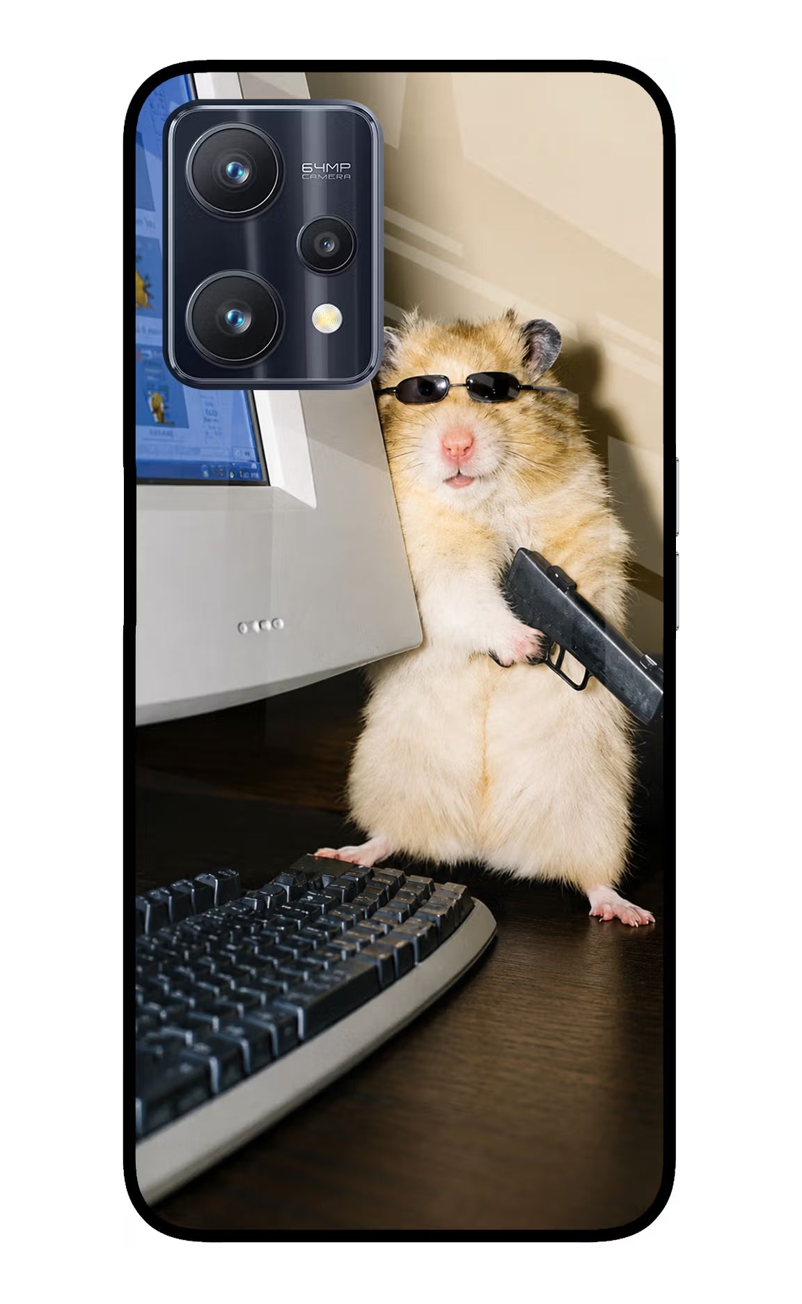 Hacker Hamster Realme 9 Pro 5G Glass Case