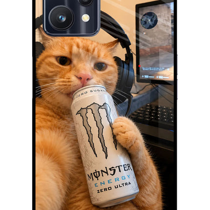 Gamer Cat Energy Realme 9 Pro 5G Glass Case