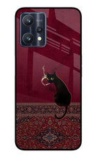 Midnight Cat Realme 9 Pro 5G Glass Case