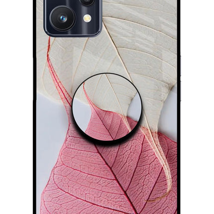 White Pink Leaf Realme 9 Pro 5G Pop Case by Casekaro