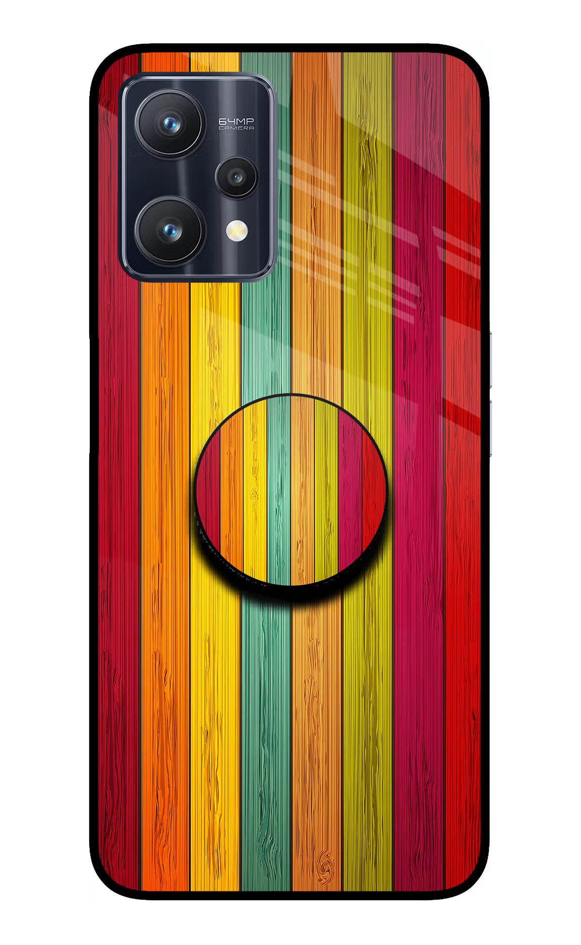 Multicolor Wooden Realme 9 Pro 5G Pop Case by Casekaro