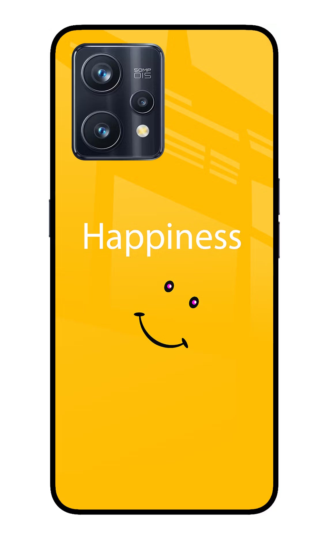 Happiness With Smiley Realme 9 Pro+ 5G Glass Case Back Cover by Casekaro