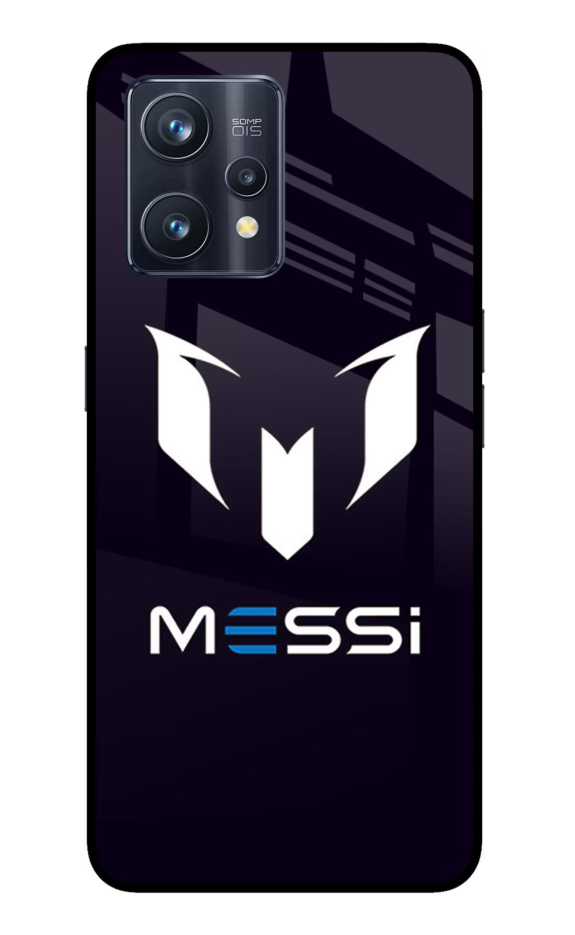 Messi Logo Realme 9 Pro+ 5G Glass Case Back Cover by Casekaro