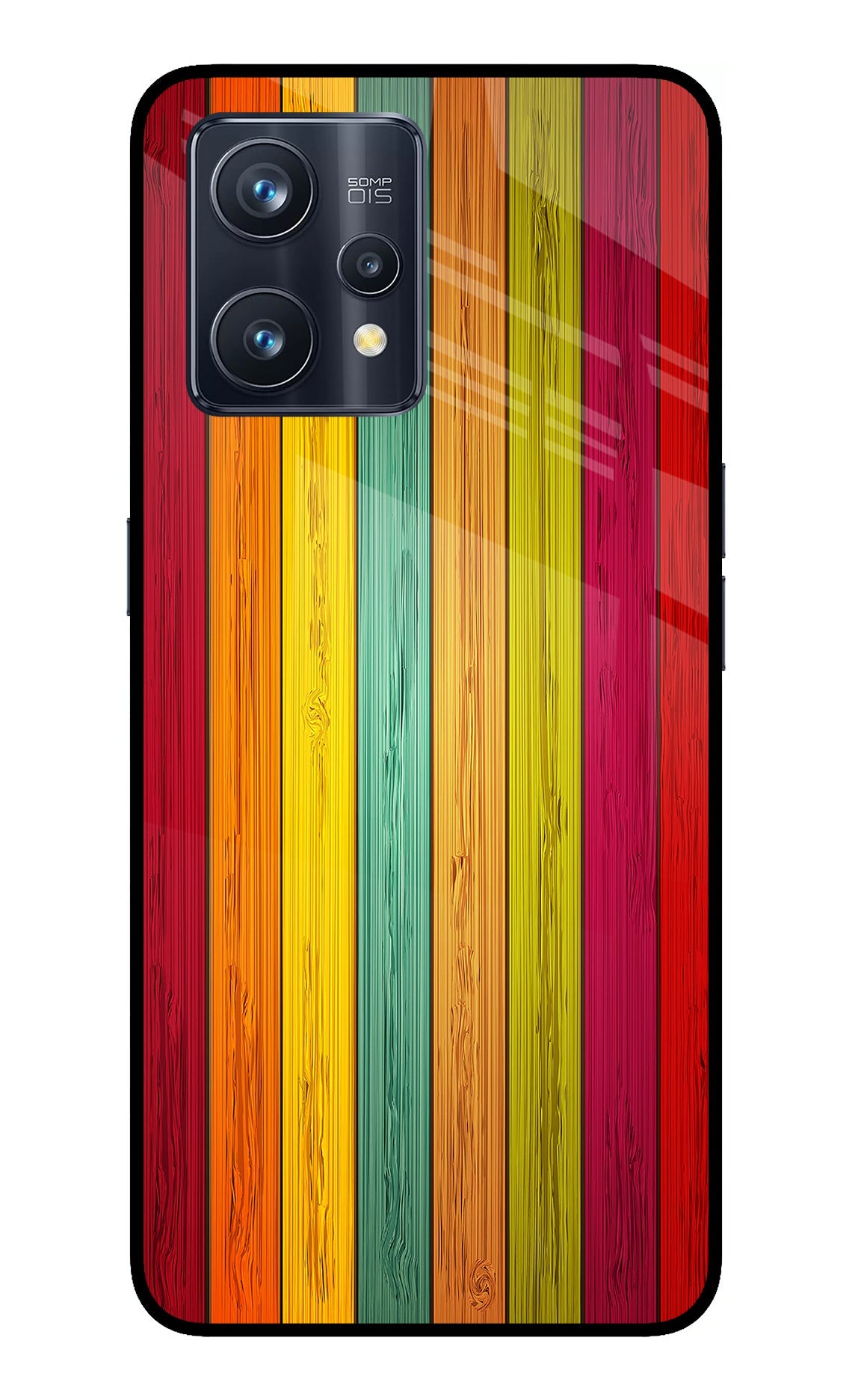 Multicolor Wooden Realme 9 Pro+ 5G Back Cover