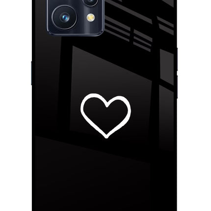 Heart Realme 9 Pro+ 5G Glass Case Back Cover by Casekaro