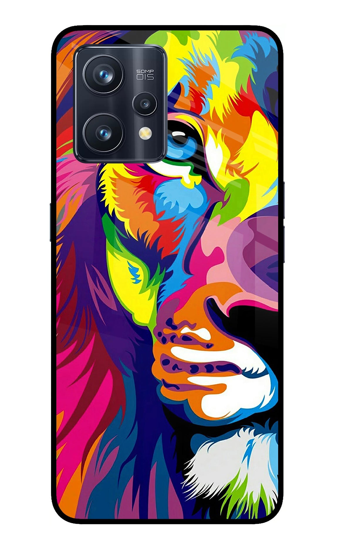 Lion Half Face Realme 9 Pro+ 5G Back Cover