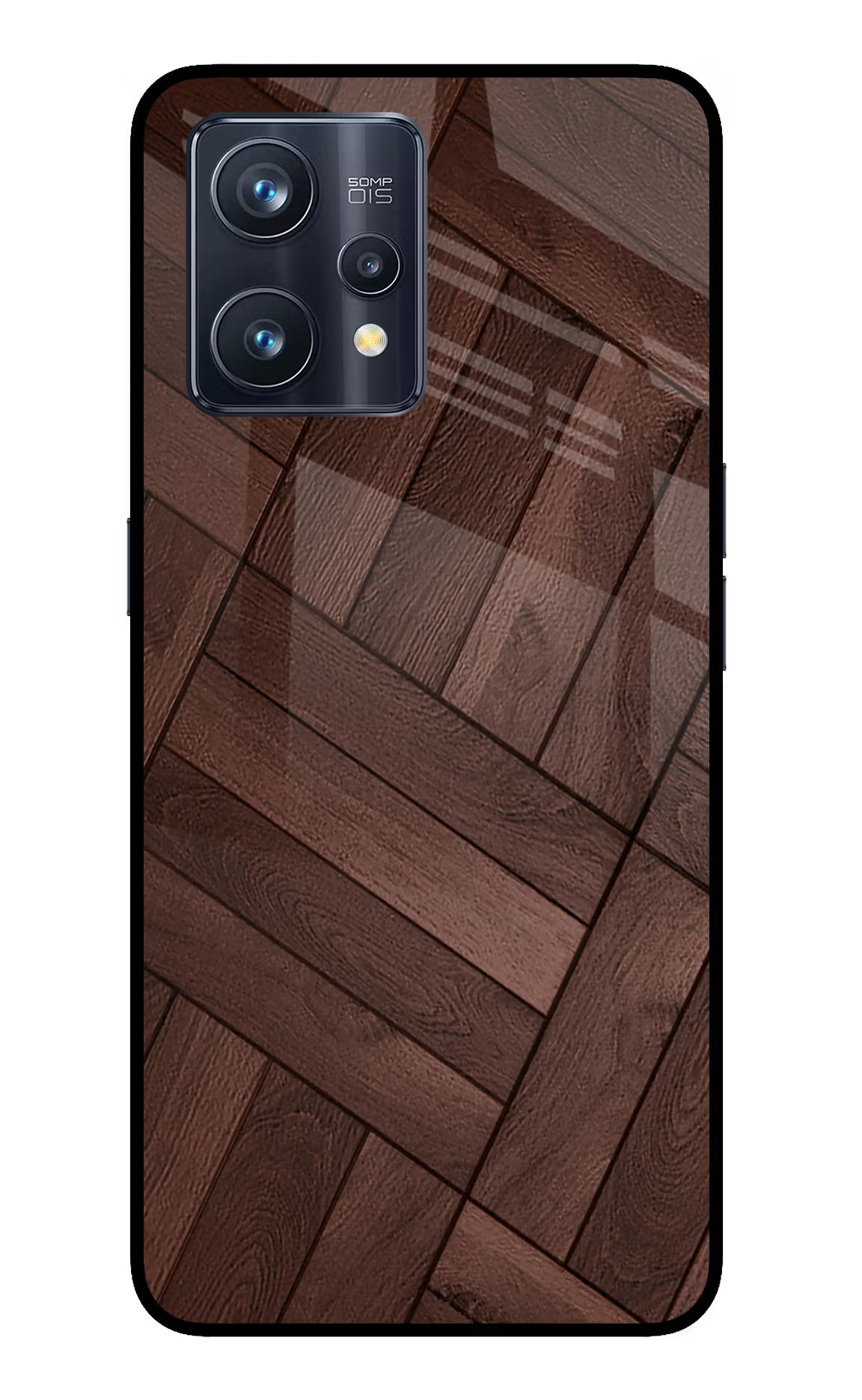 Wooden Texture Design Realme 9 Pro+ 5G Glass Case