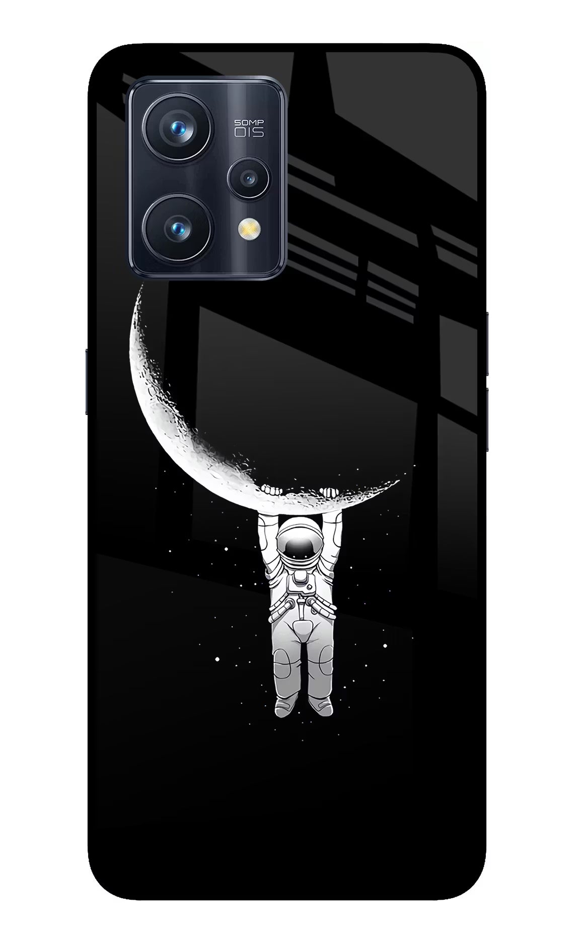 Moon Space Realme 9 Pro+ 5G Glass Case Back Cover by Casekaro