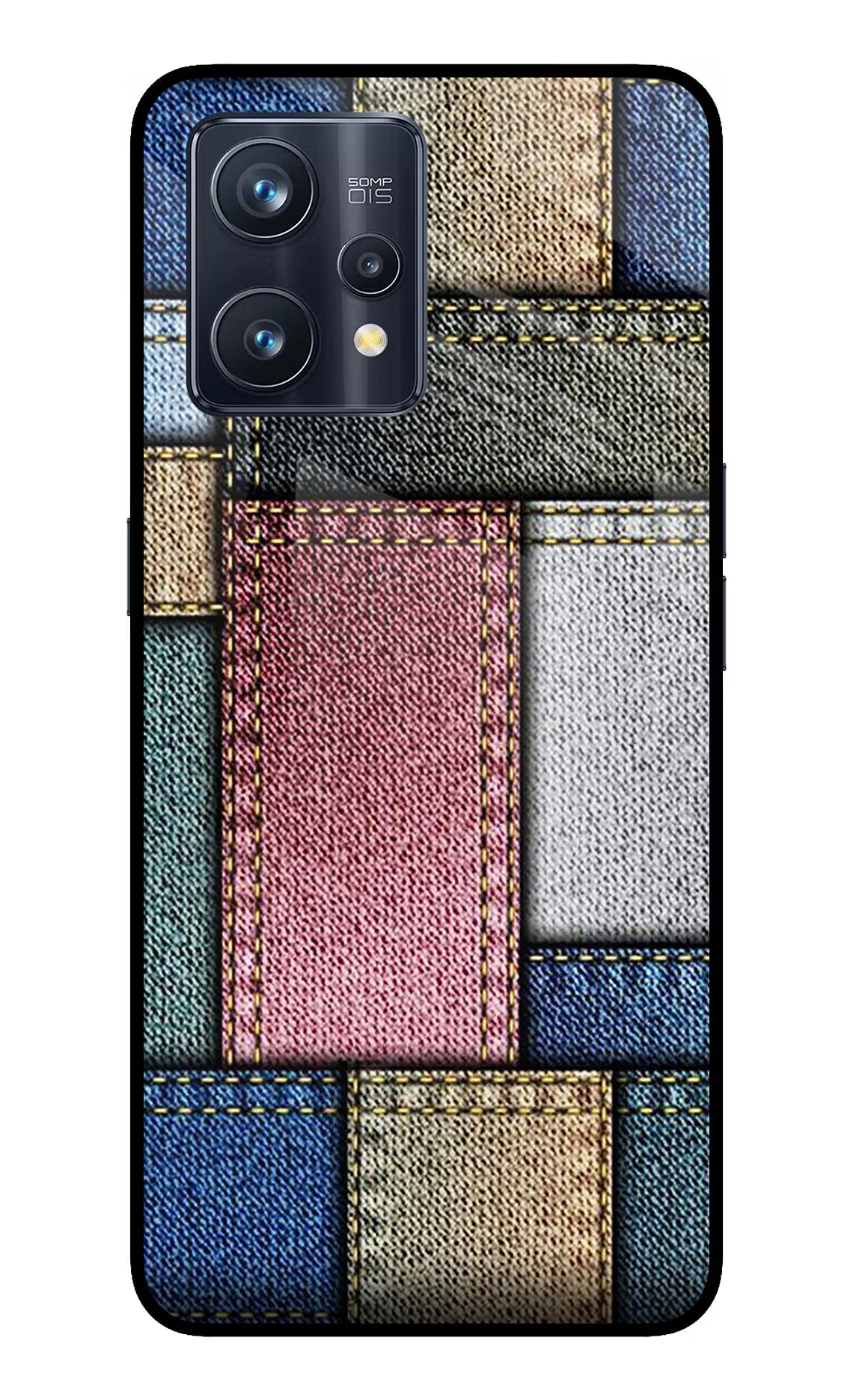 Multicolor Jeans Realme 9 Pro+ 5G Glass Case