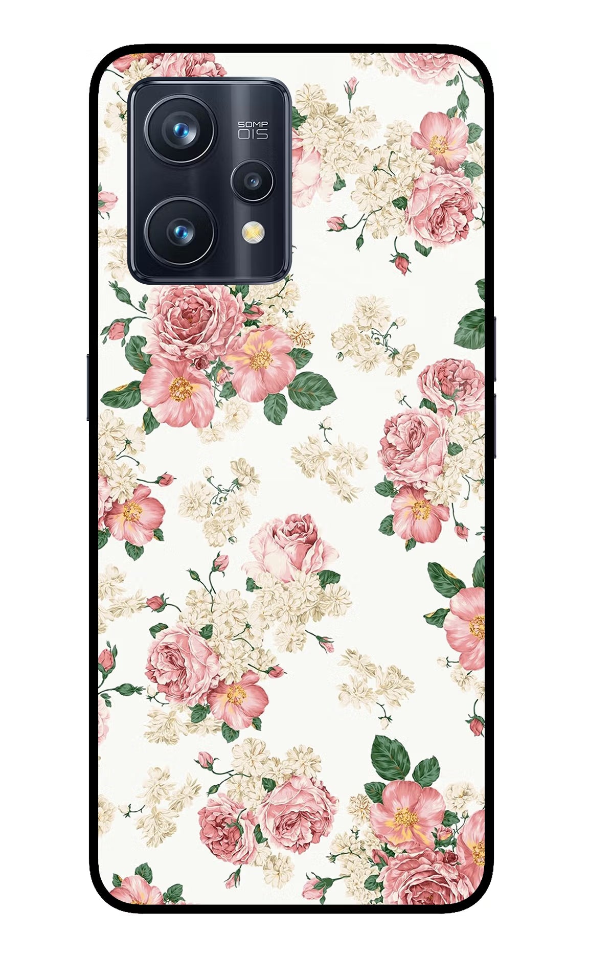 Flowers Realme 9 Pro+ 5G Glass Case Back Cover by Casekaro