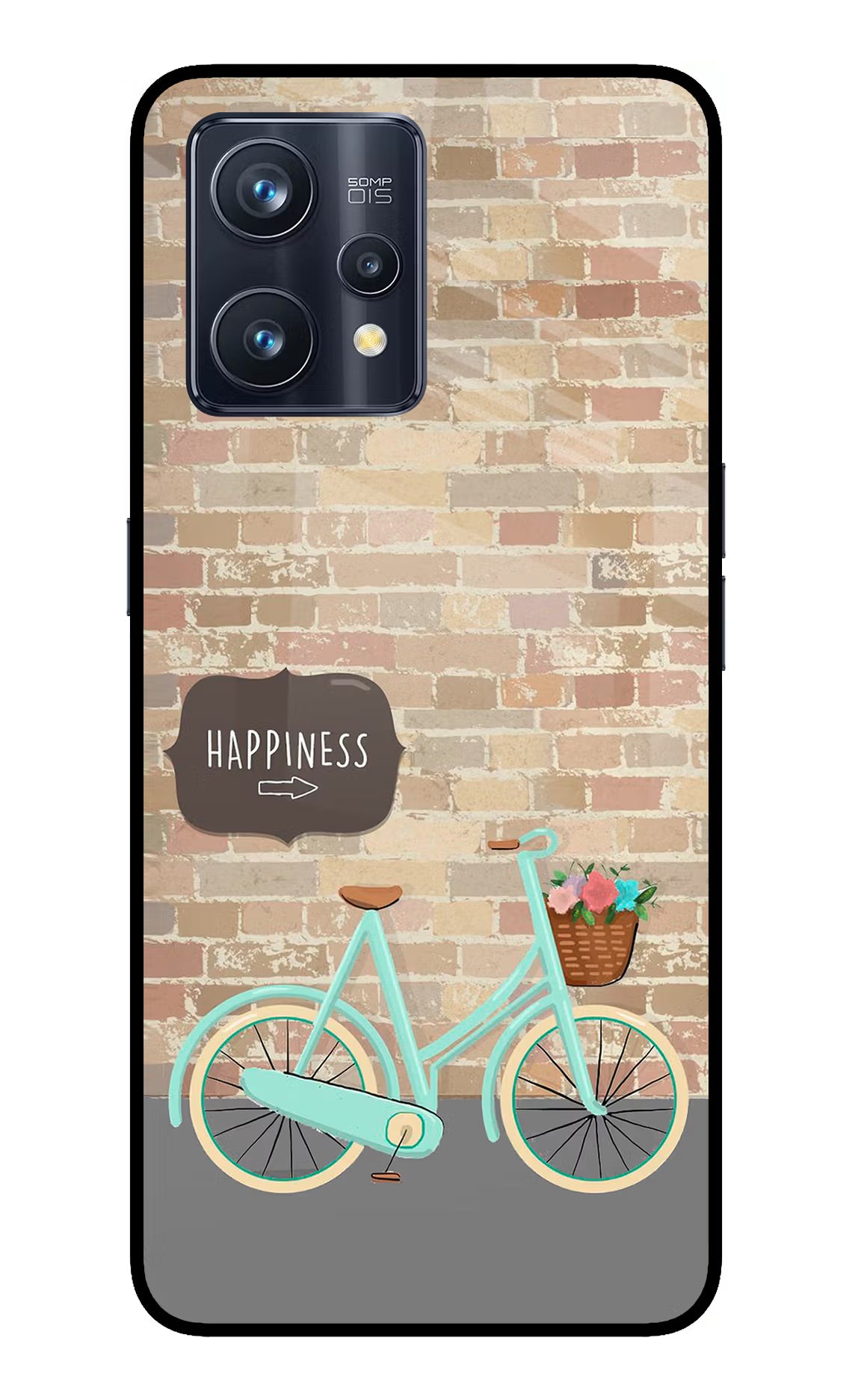 Happiness Artwork Realme 9 Pro+ 5G Glass Case Back Cover by Casekaro